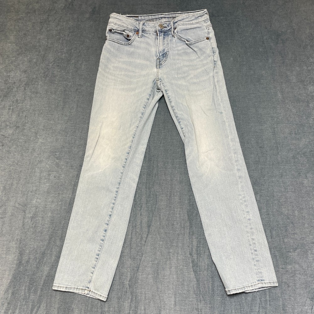 American Eagle Outfitters Jeans Womens 28W Blue Denim Light Wash Straight Leg